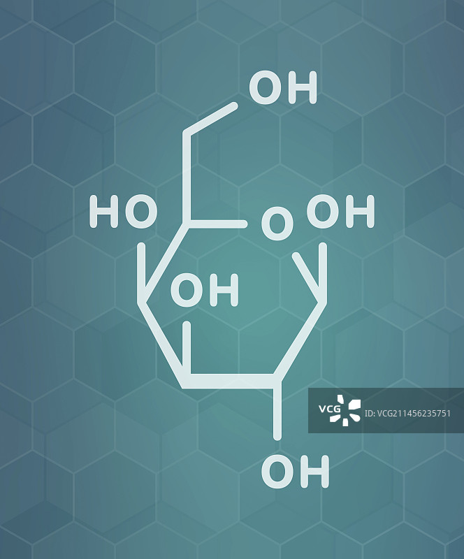 半乳糖分子插画图片素材