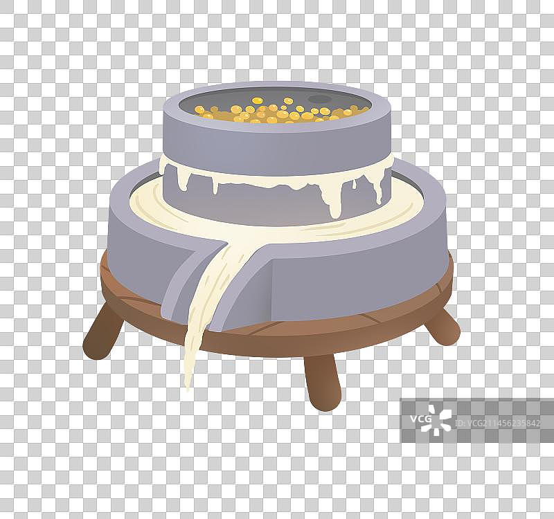 石磨磨豆浆图片素材