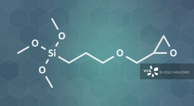 GLYMO有机硅烷分子结构图图片素材