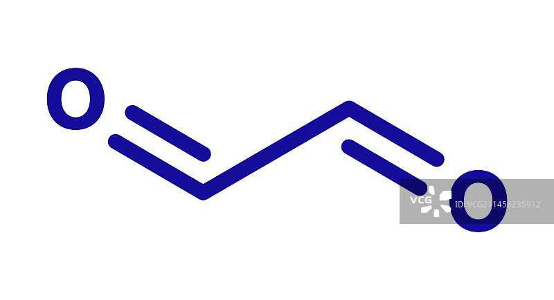 乙二醛分子结构图图片素材