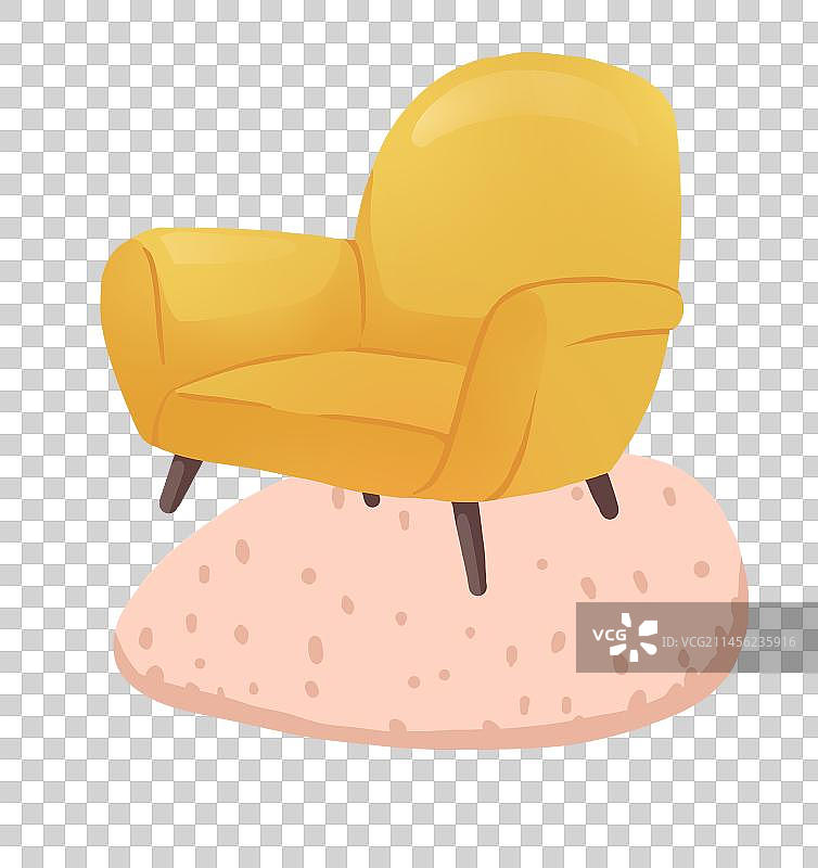 黄色沙发图片素材