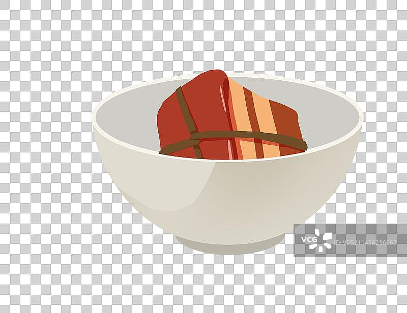 装着红烧肉的碗图片素材