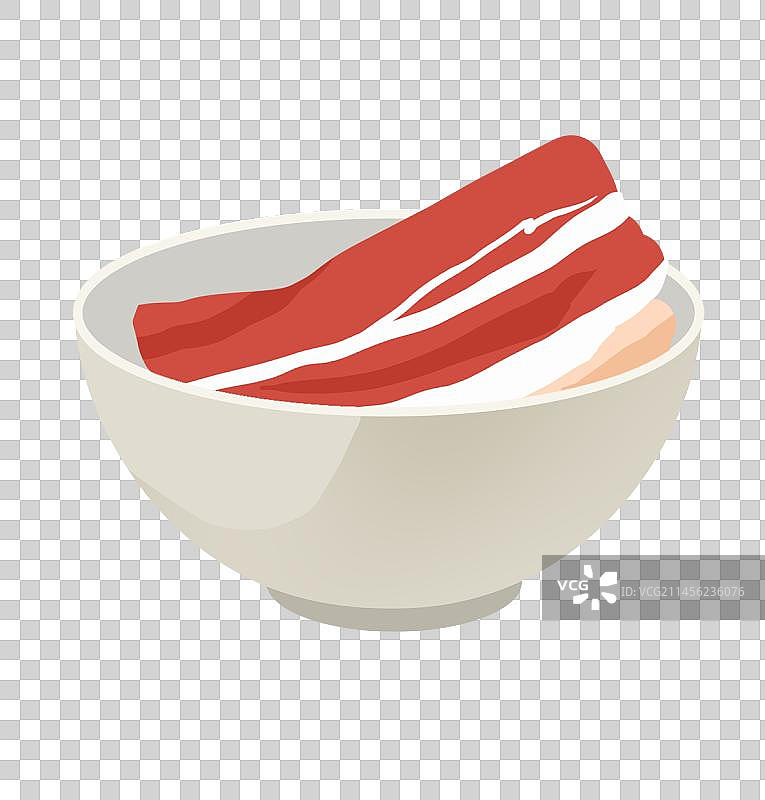 装着猪肉的碗图片素材