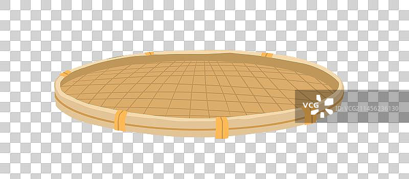 竹编簸箕图片素材