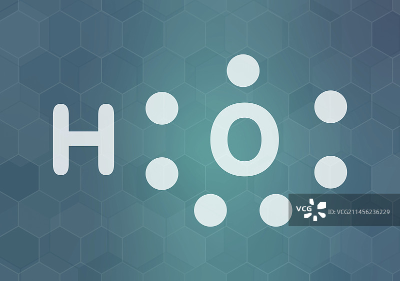 羟基自由基图示图片素材