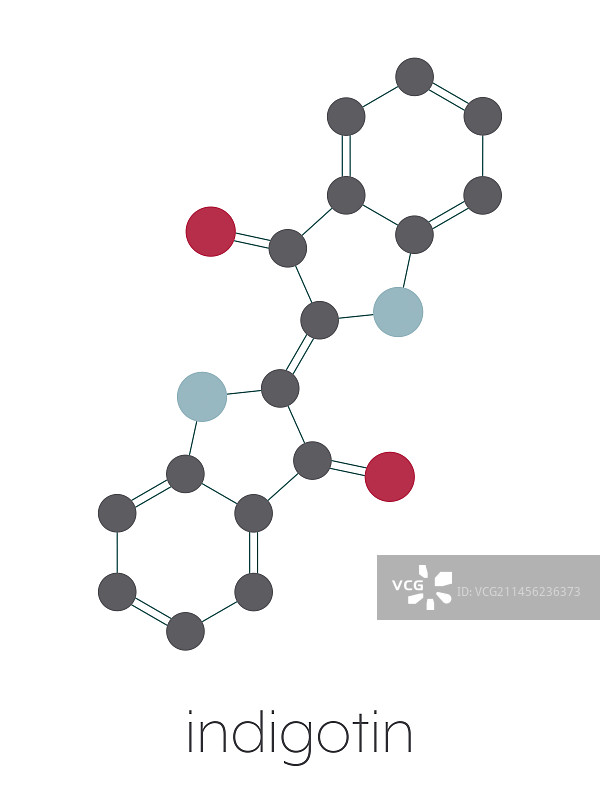 靛蓝染料分子结构图图片素材