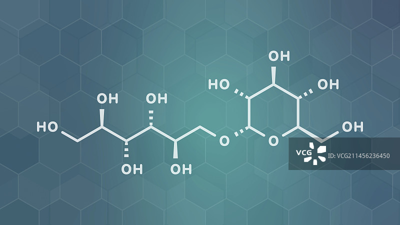 异麦芽酮糖醇代糖分子结构图图片素材