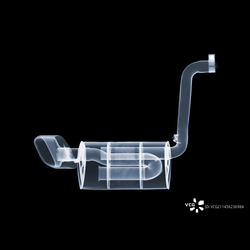 汽车尾气X光图图片素材