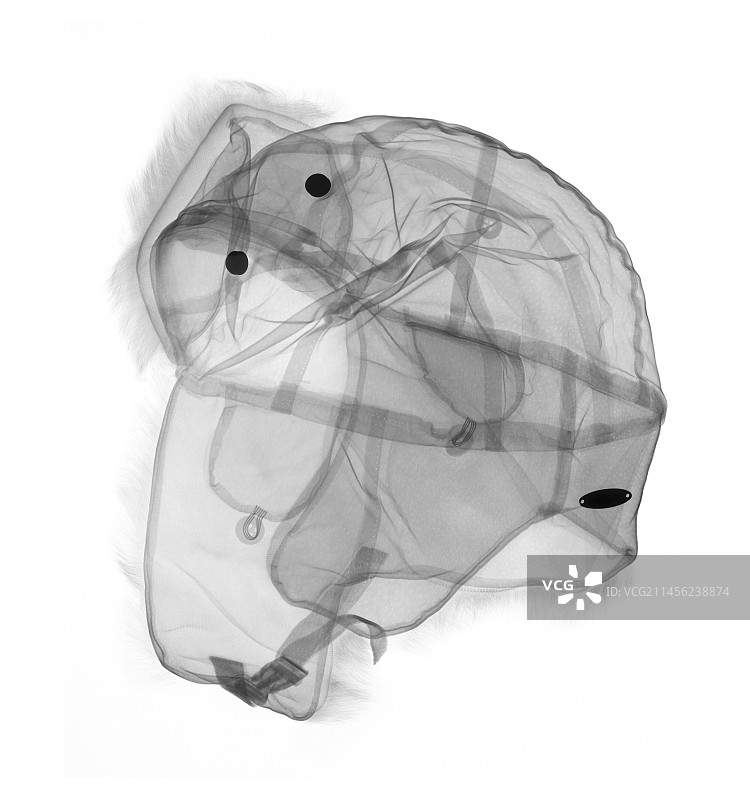 飞行帽X光片图片素材