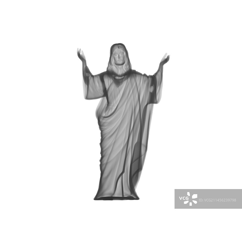 陶瓷耶稣X光片图片素材