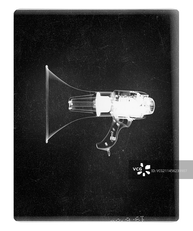 扩音器，X光片图片素材