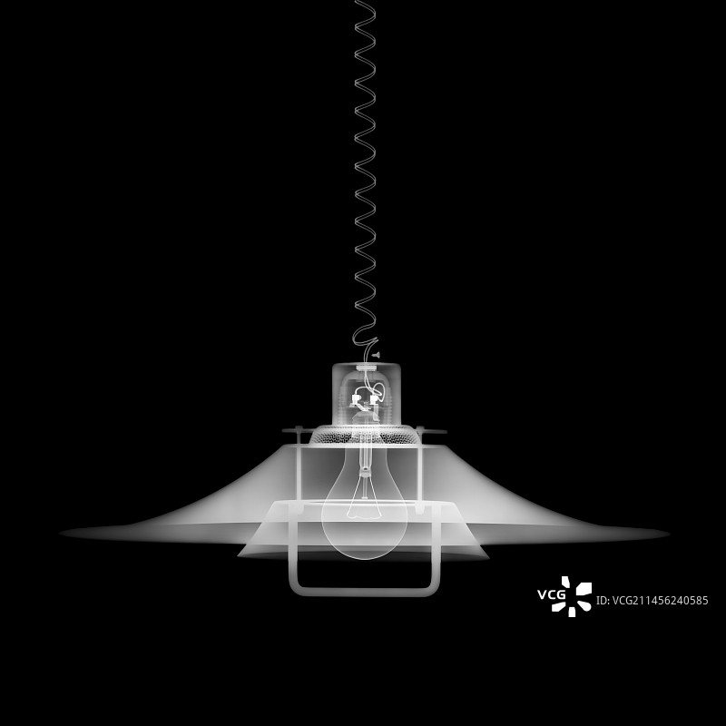 设计师吸顶灯X光图片素材