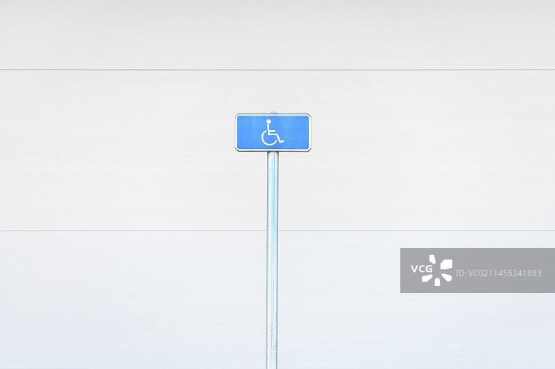 残疾人停车街道标志图片素材