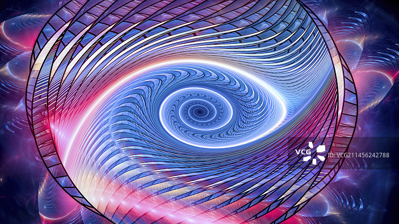 多维螺旋插图图片素材