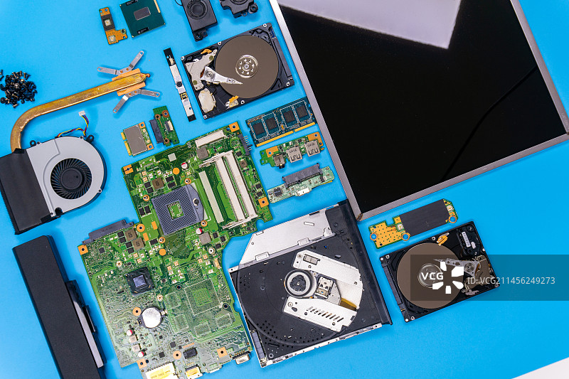 笔记本电脑组件图片素材