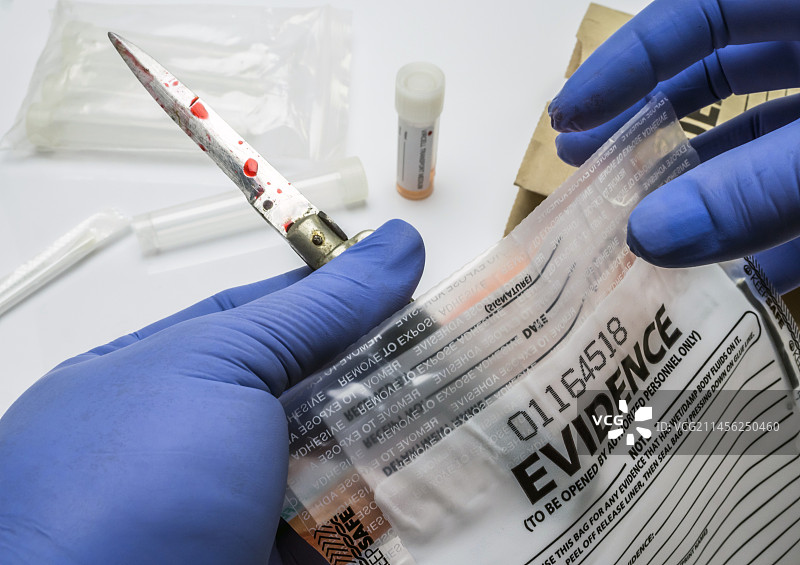 收集法医证据图片素材