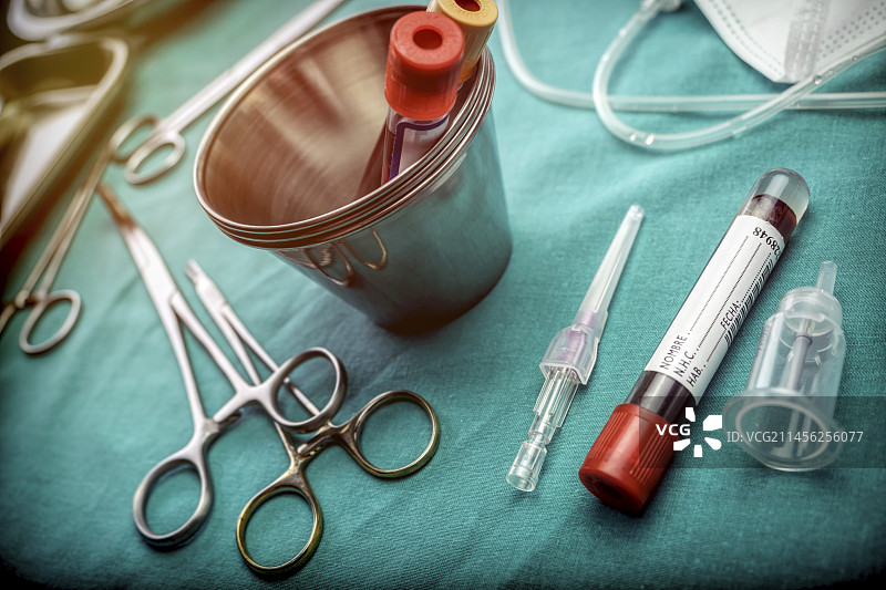 血液提取设备概念图图片素材