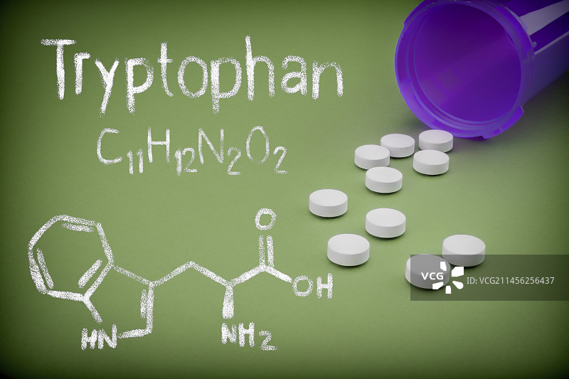 色氨酸概念图图片素材