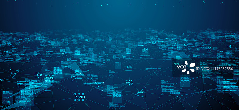 大数据网络安全概念插画图片素材
