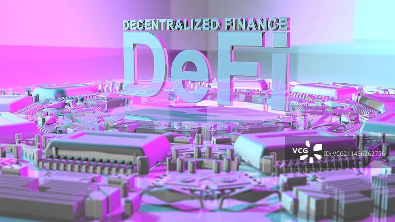 去中心化金融插画图片素材
