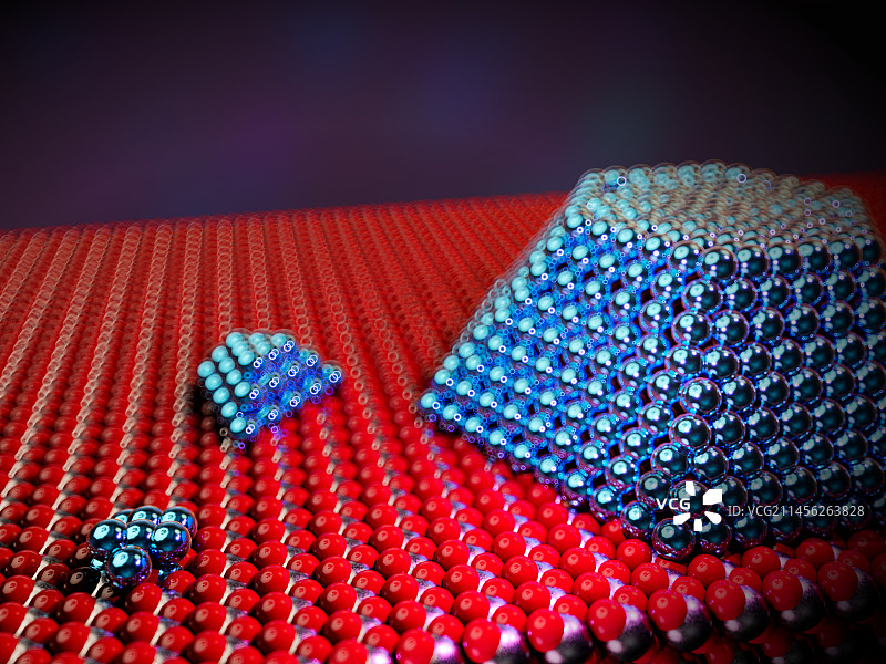 金属纳米颗粒催化剂（示意图）图片素材