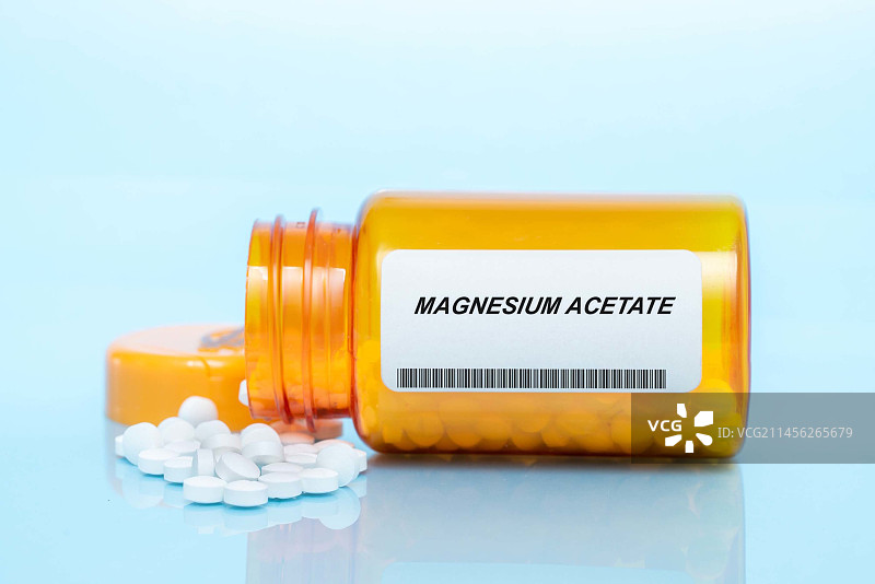 醋酸镁药瓶概念图图片素材