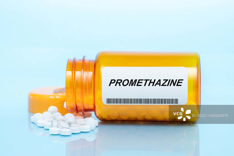 异丙嗪药瓶概念图图片素材