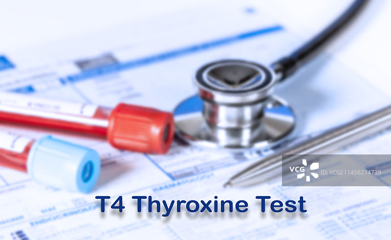 甲状腺素T4检测概念图图片素材
