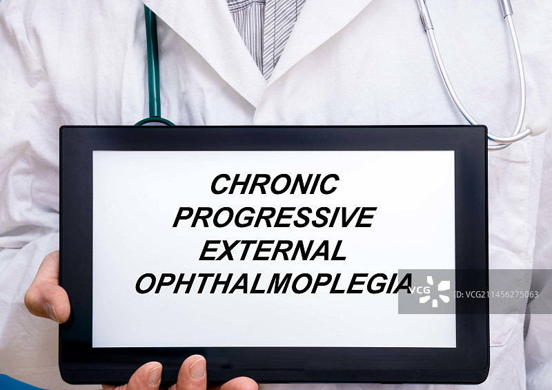 慢性进行性眼外肌麻痹概念图图片素材