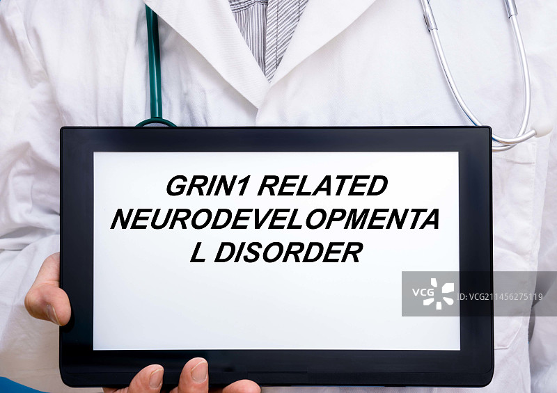与Grin1相关的神经发育障碍概念图图片素材