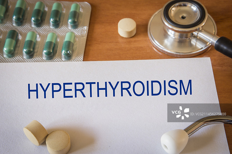 甲状腺功能亢进概念图图片素材