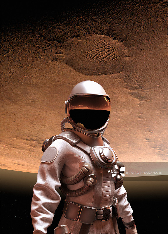 火星探测插画图片素材