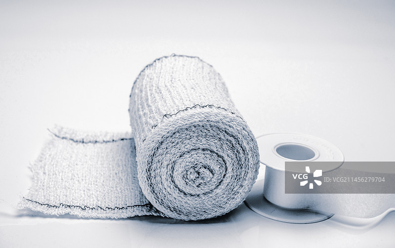 绷带卷和石膏图片素材