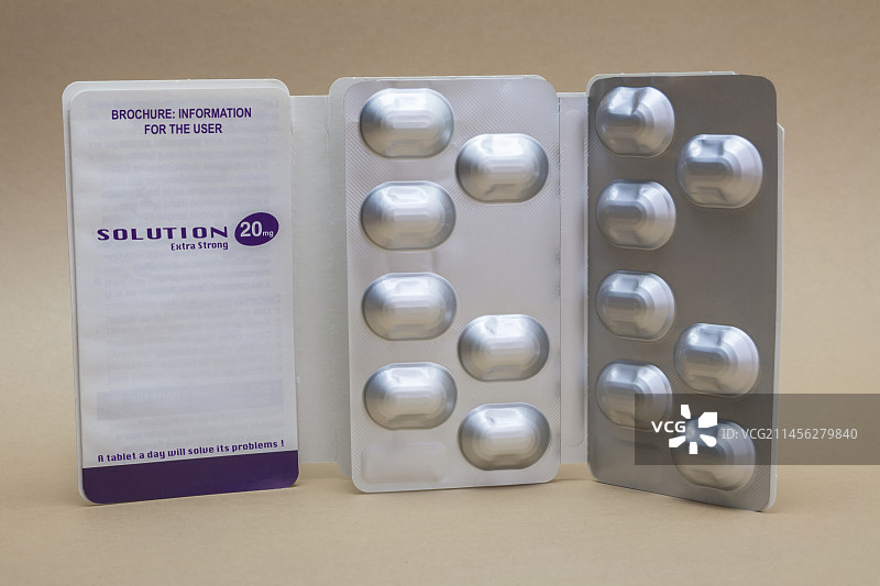 打开的药包概念图图片素材