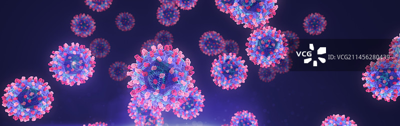 西尼罗河病毒颗粒插图图片素材