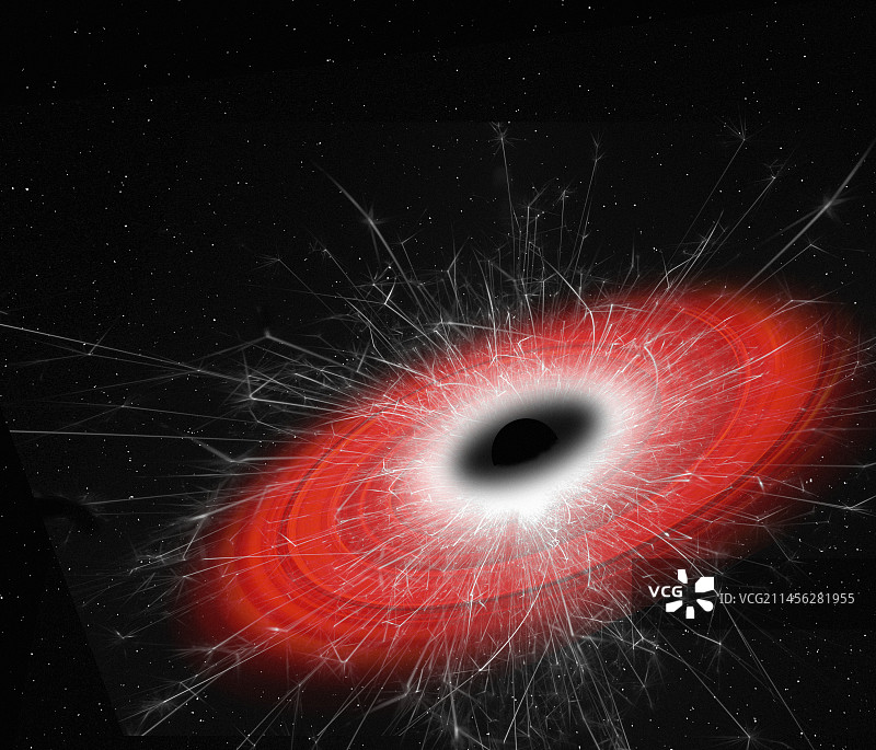 霍金辐射概念图图片素材