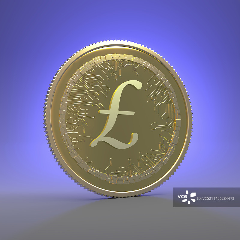 数字货币概念插画图片素材