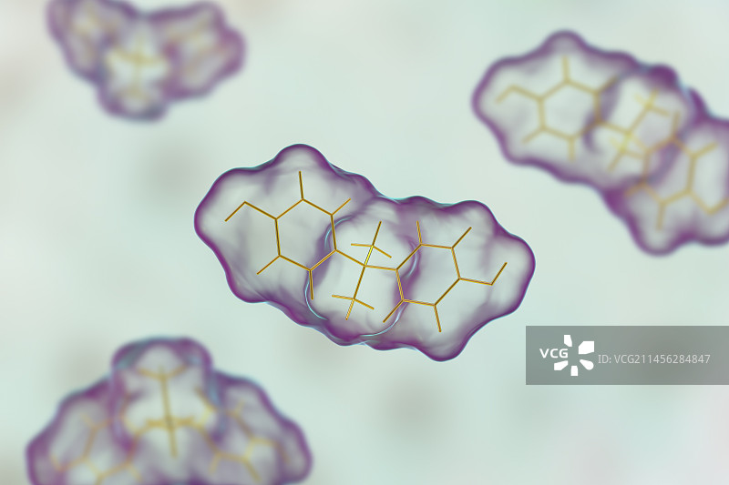 双酚A分子结构示意图图片素材