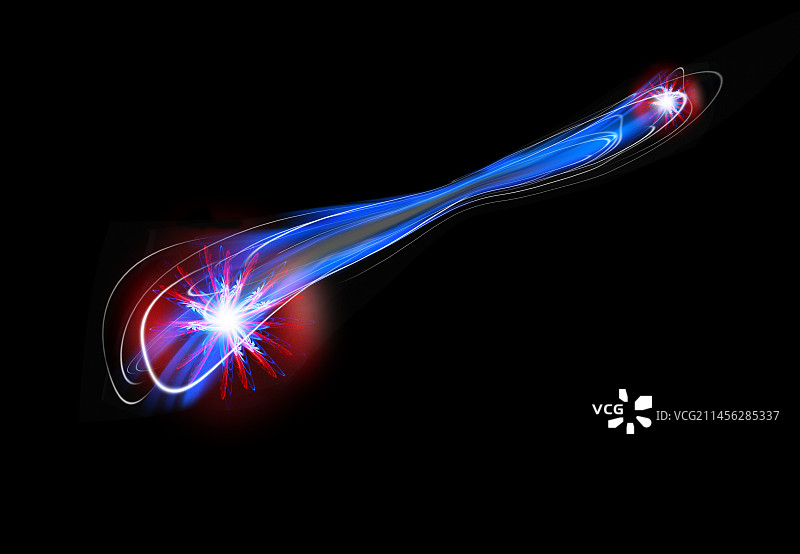 量子纠缠概念图图片素材