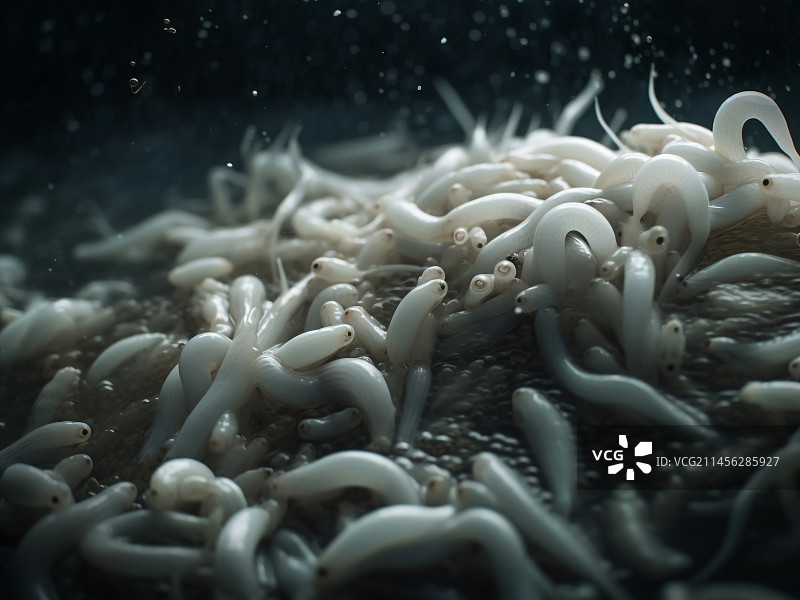 蛔虫感染插图图片素材