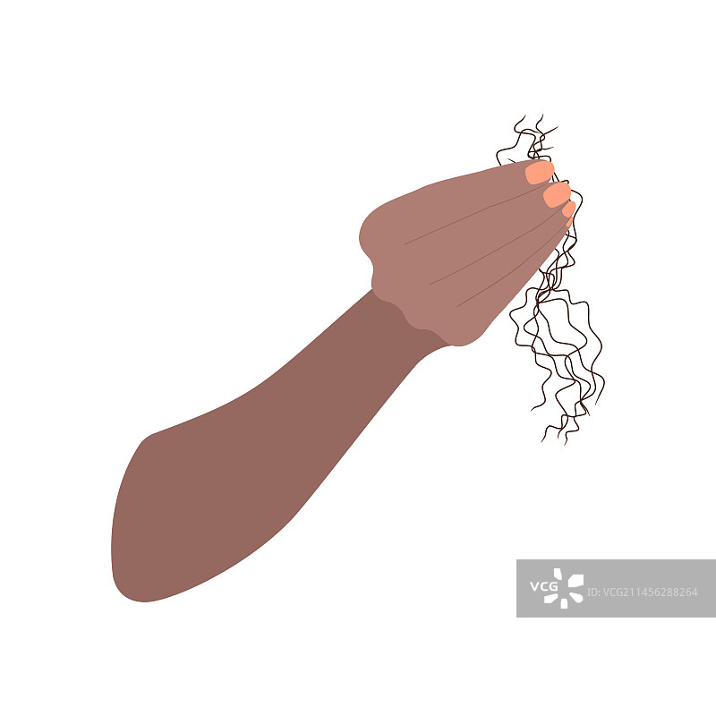 脱发概念图图片素材