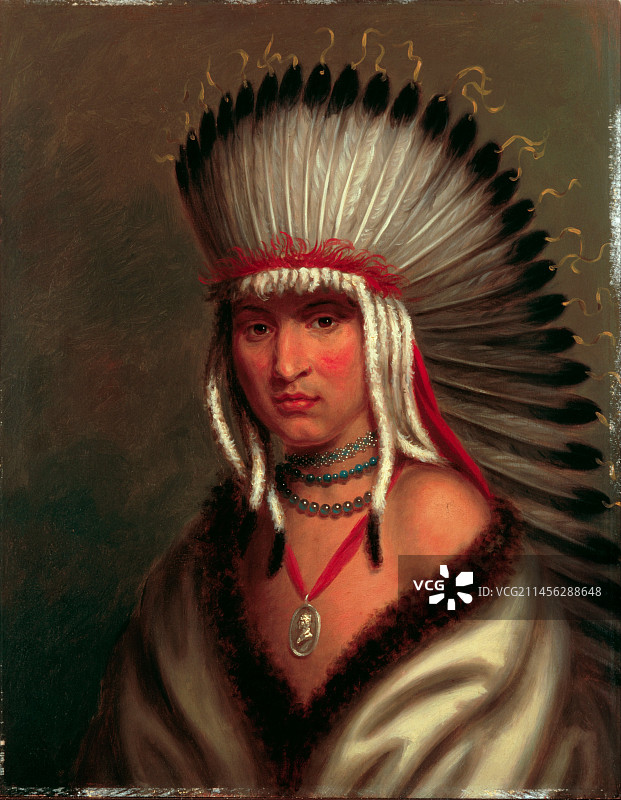 波尼族勇士佩塔莱沙罗插画图片素材