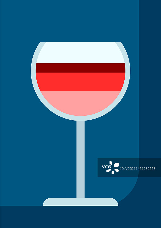 玻璃杯中的红酒酒精饮料图片素材