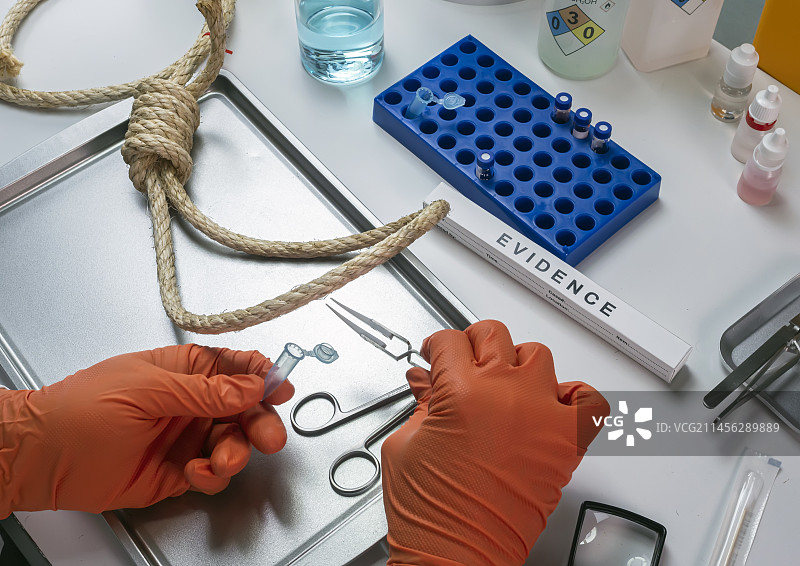 法医分析图片素材