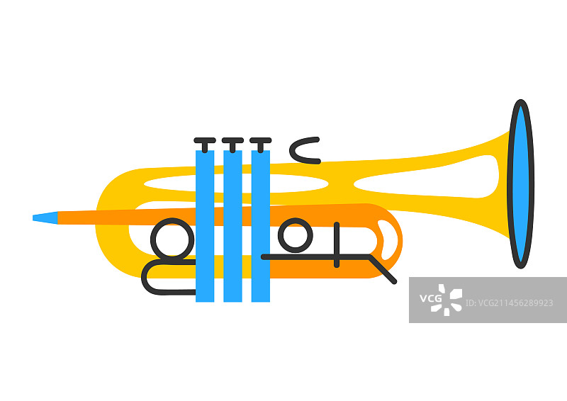 小号爵士乐器图片素材