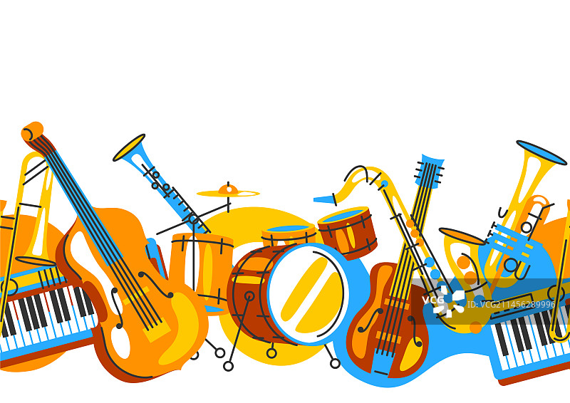 爵士蓝调乐器图案图片素材