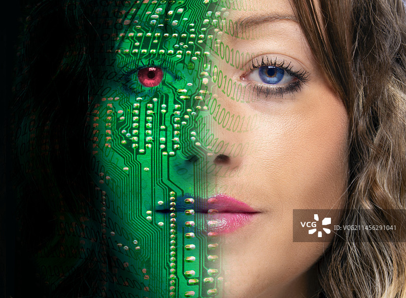 人工智能概念合成图像图片素材