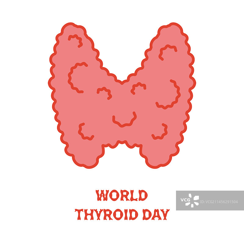 世界甲状腺日插画图片素材