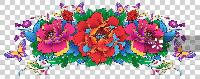 民族风花卉图片素材