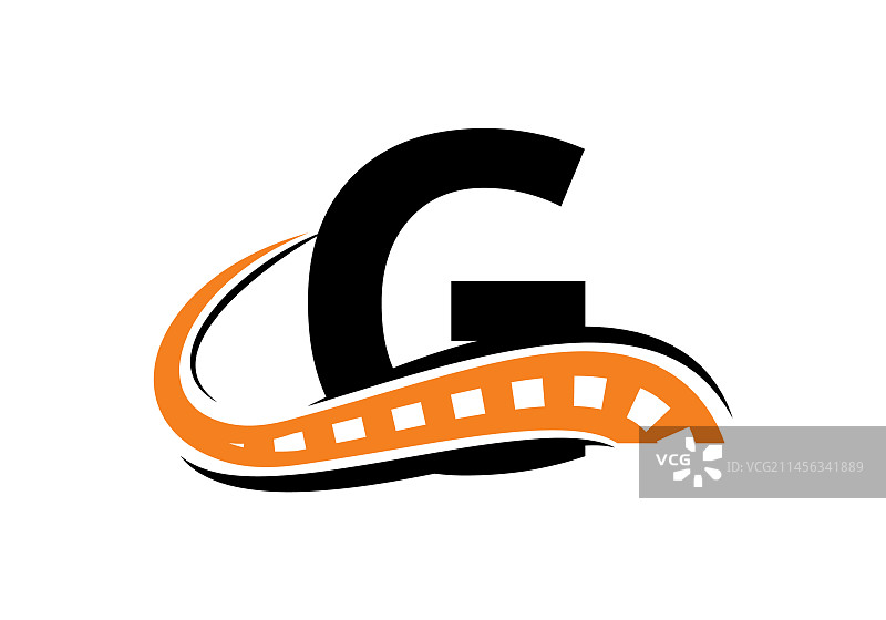 字母G交通公路Logo图片素材